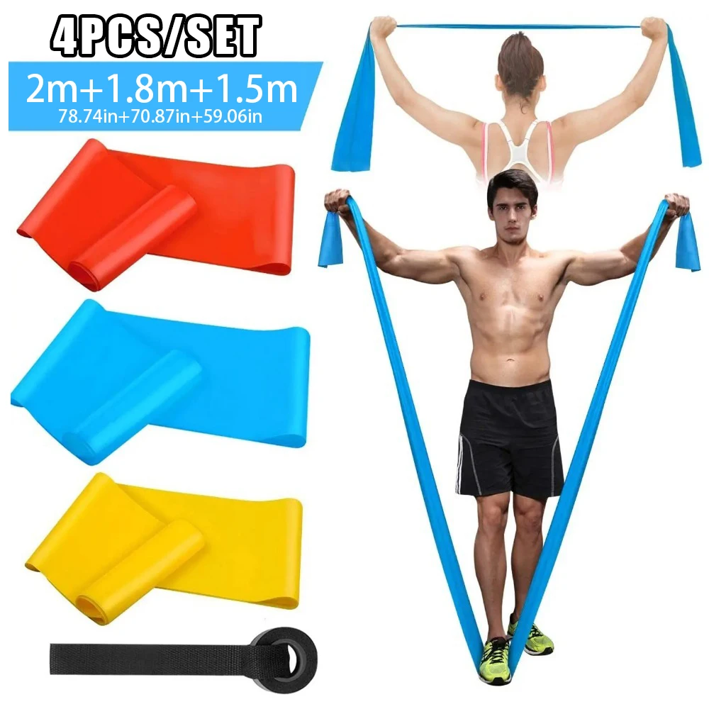 Crossfit Workout Gear - 4 قطعة/المجموعة مرونة اللياقة البدنية العصابات