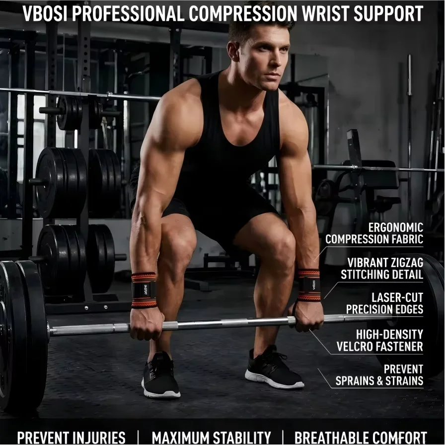 رباط معصم قابل للتعديل من VBOS - مراجعة Crossfit Workout Gear وسعره